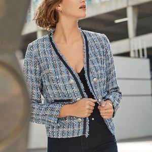 Express tweed jacket blazer